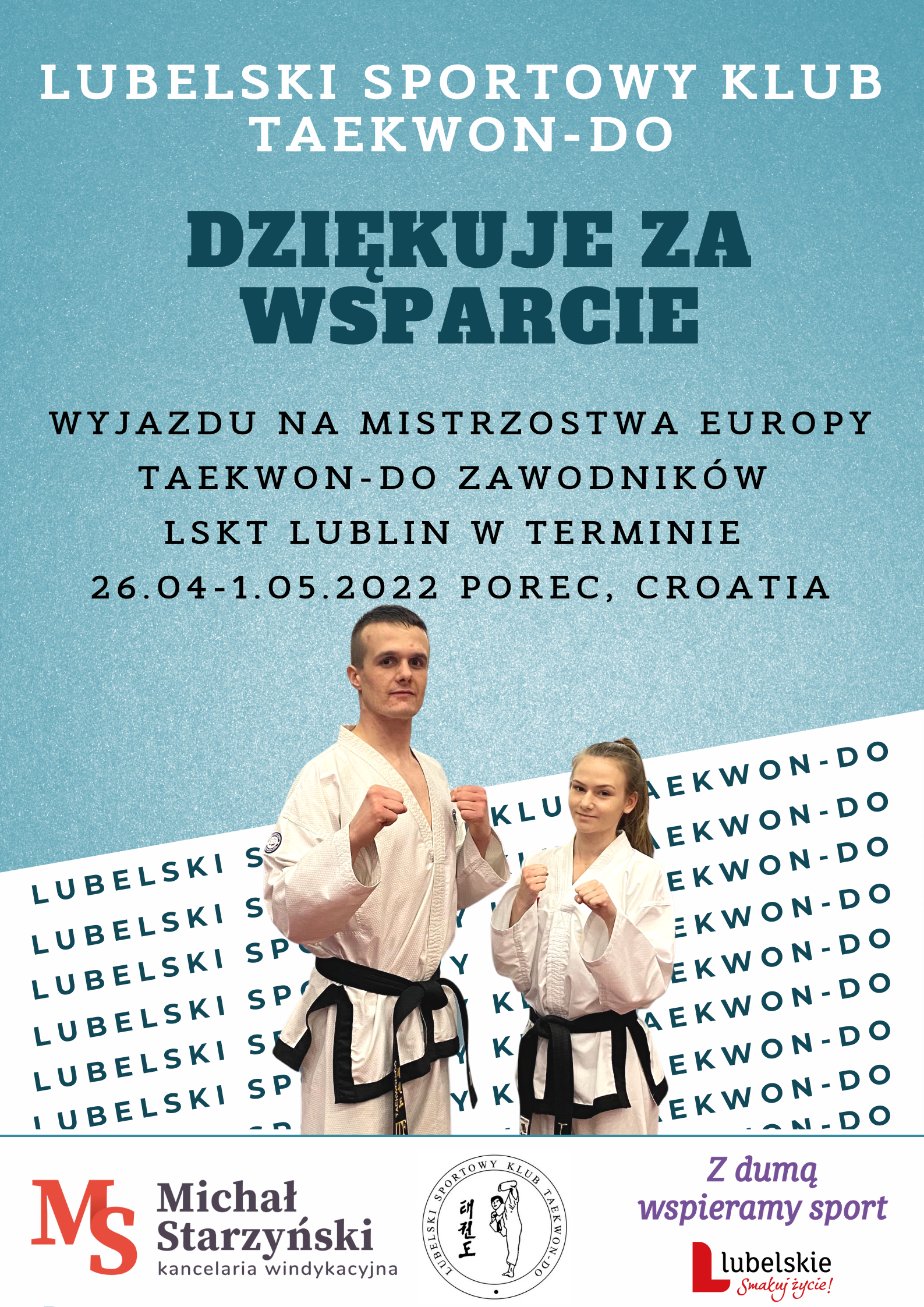 Sylwia i Paweł na zgrupowaniu Kadry Narodowej przed Mistrzostwami Europy w Porec, Chorwacja.